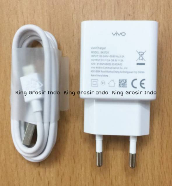 Charger Vivo 2A 9V Fast Charging Micro Original 100% Type V5 V3 V9 BK0720 Travel Charger Casan