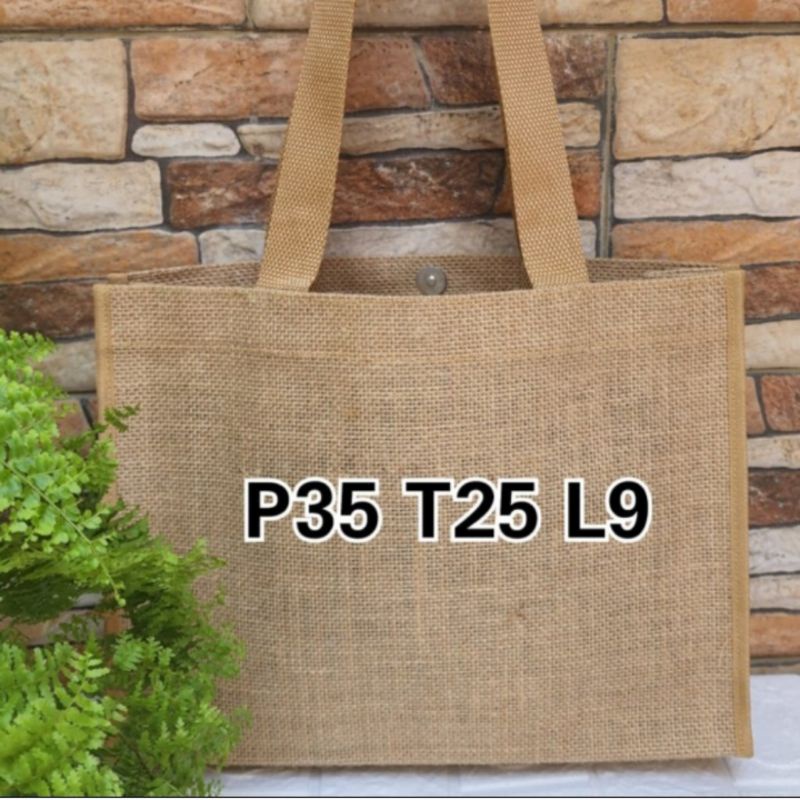 TAS GONI PREMIUM MURAH Tote Bag Goni Classic Jute Bag TAS BURLAP NATURAL