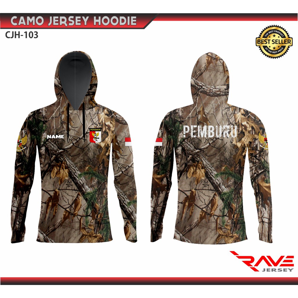 JERSEY HOODIE PERBAKIN / JERSEY CAMO / JERSEY LORENG PRINTING SUBLIM CUSTOM