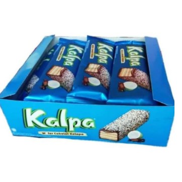 

Kalpa Wafer Cokelat Kelapa 24 gr Box (isi 12 pcs)