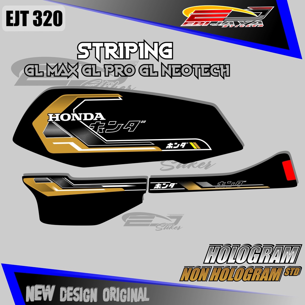 STRIPING STICKER GL MAX  /  STRIPING GL PRO / STIKER GL NEOTECH EJT 320