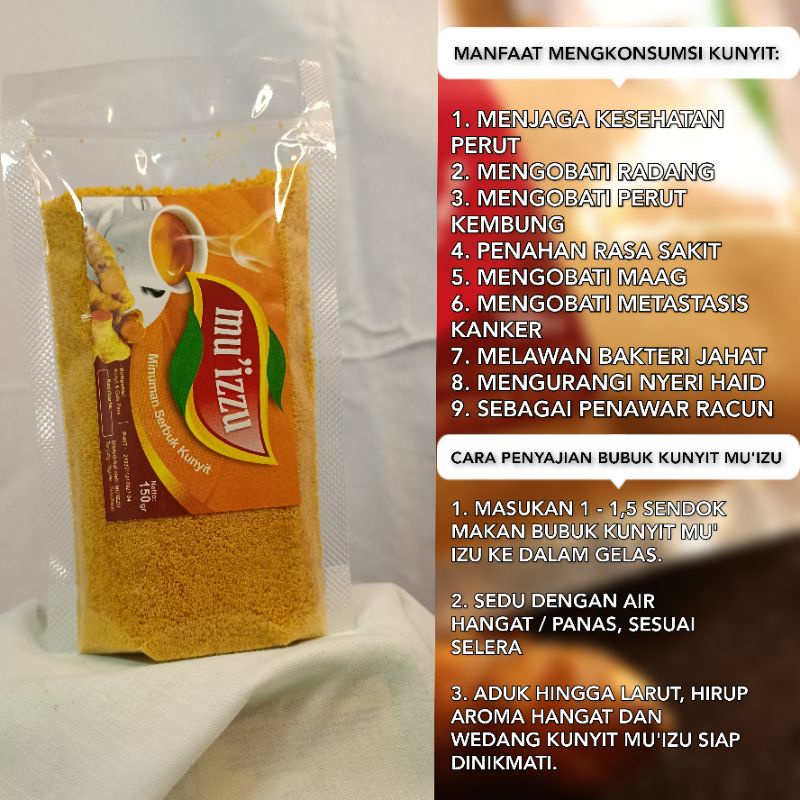

BUBUK KUNYIT INSTAN, MINUMAN HERBAL ALAMI 150 GRAM AMPUH UNTUK MENJAGA KESEHATAN LAMBUNG