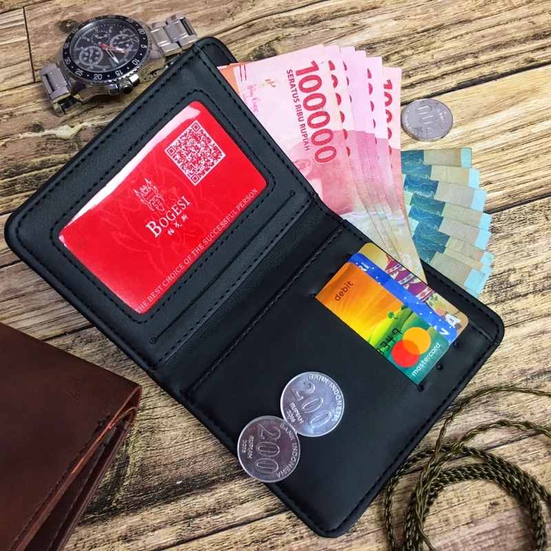 dompet wallet kulit impor norris lipat buku