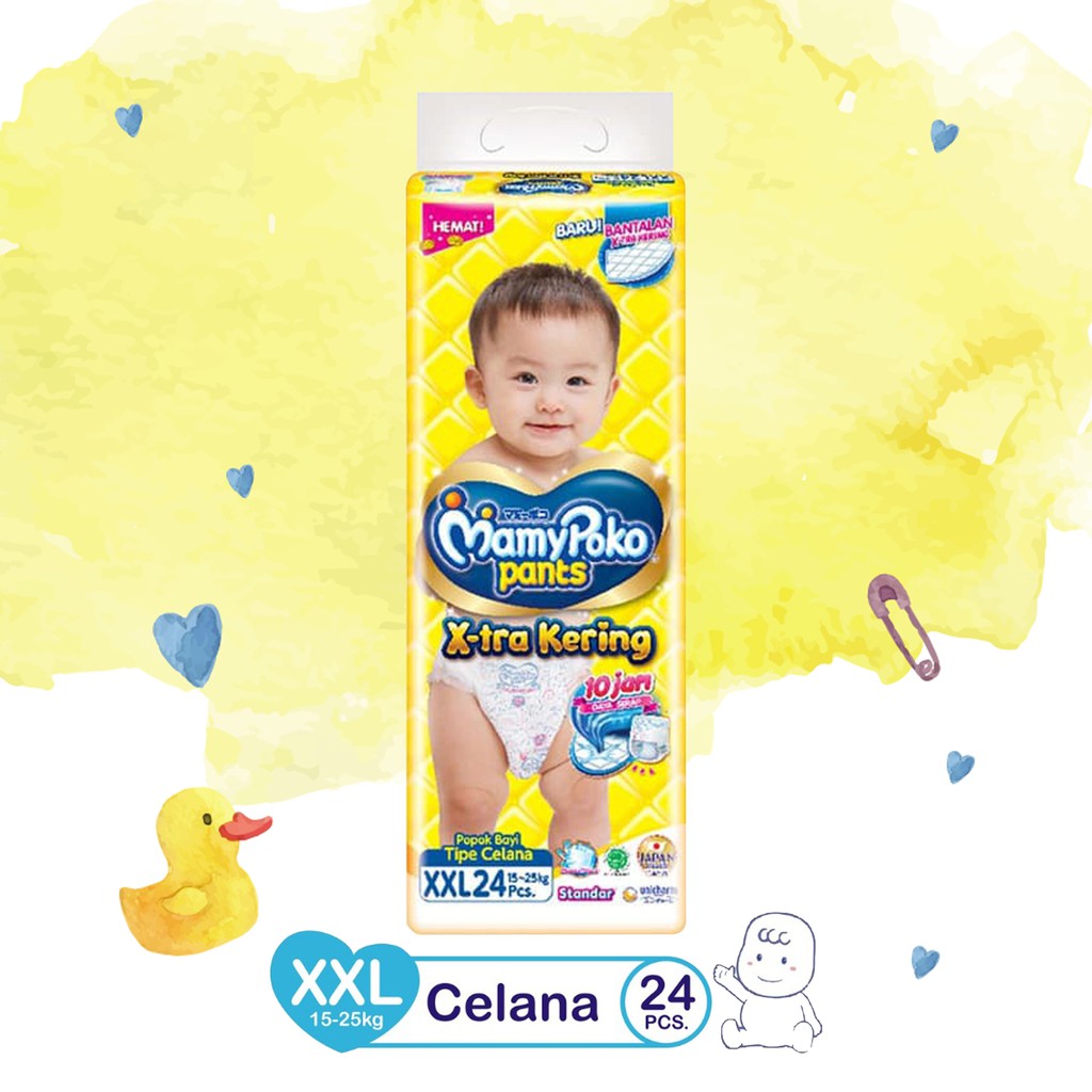 Mamypoko Pants X-tra Kering XXL24 - Mamypoko Popok Celana Standar XXL 24