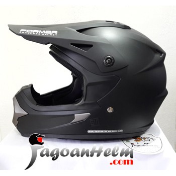 CARGLOSS Helm FORMER MX CROSS  |Black DOFF |FullFace FMX TRAIL CARGLOS