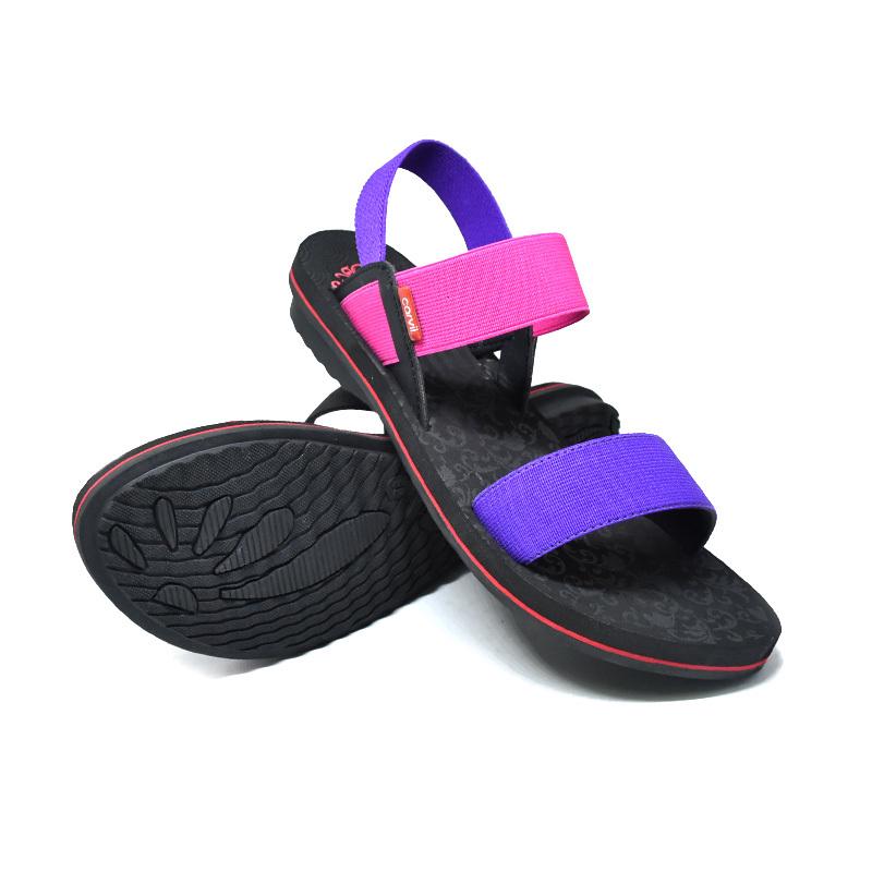  Carvil  Sandal  Wanita  Tulip 01 GL Fushia Purple Shopee  