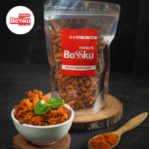 

Makaroni Uril kemasan Pouch | MAKARONI BOSSKU