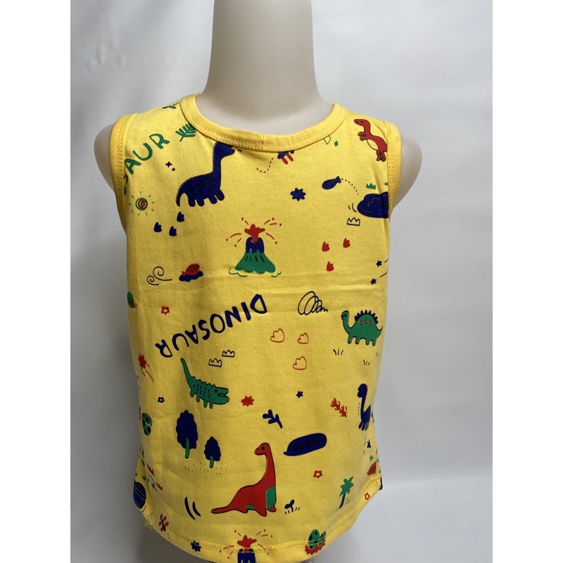 Singlet anak laki-laki full print (DINO) 1-10 tahun