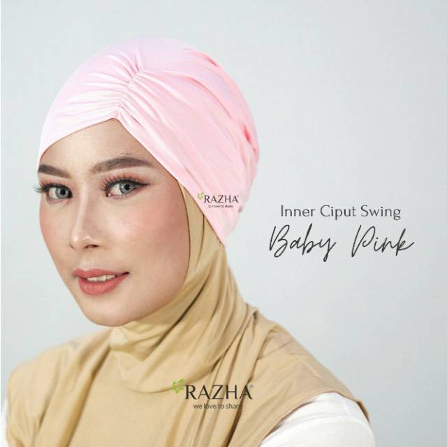 Ciput New Swing Kerut Razha Original TerLARIS / Anti Pusing Inner Ninja Dalaman Jilbab Maroko Arab