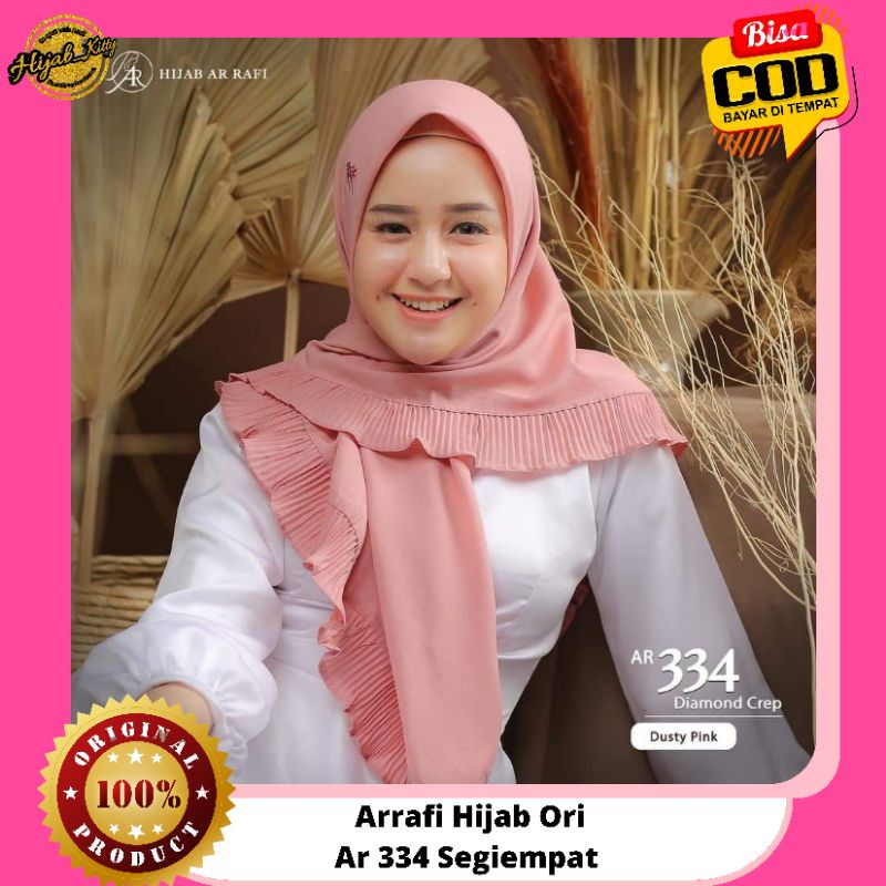 Jilbab Hijab Kerudung Segiempat Rempel Plisket Arrafi Kode Ar 334 Terbaru Terlaris 2021 Bisa COD