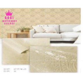 Wallpaper Sticker Samar kuning 81035-F11 / Wallpaper Sticker Termurah / Uk.9mx45cm Merk Bobi