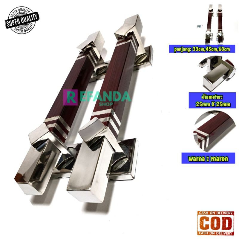 GAGANG PINTU HANDLE TARIKAN PEGANGAN PINTU RUMAH MINIMALIS 33CM