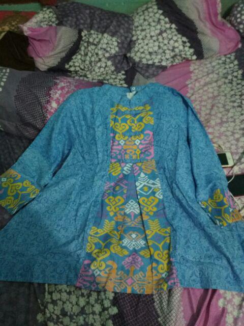Blouse Pastel Plain Atasan Baju Batik Modern Soft Colours Floral Elegant