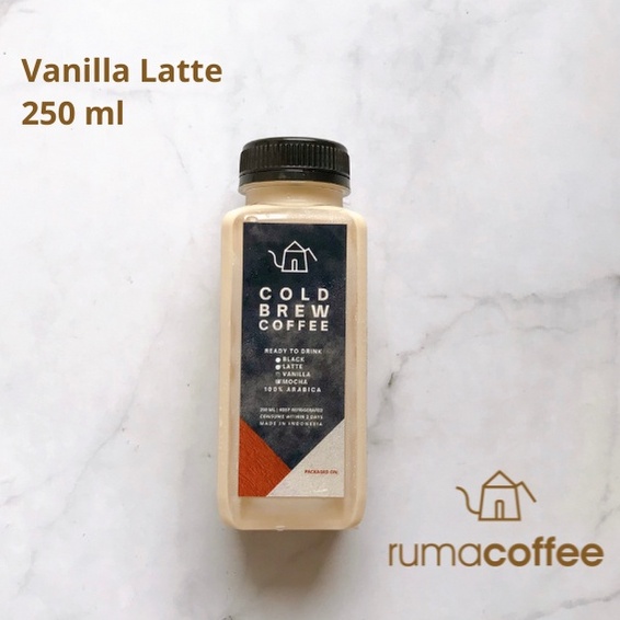 

Vanilla Latte 250 Ml Kopi Susu Botolan Coffee Rumacoffee