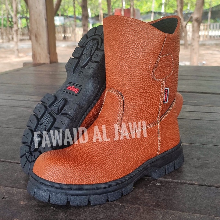 Sepatu Safety boot Kingshoes Gregor Keselamatan Kerja Pabrik Proyek  Ujung Besi Terbaik Termurah