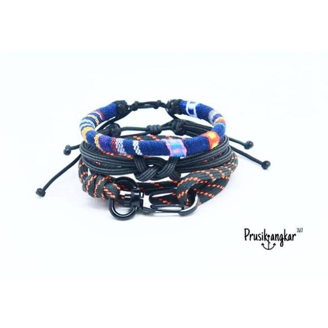 elang Tali Prusik Jangkar / Gelang Prusik Jangkar / Gelang paracord / Gelang paket / gelang tali