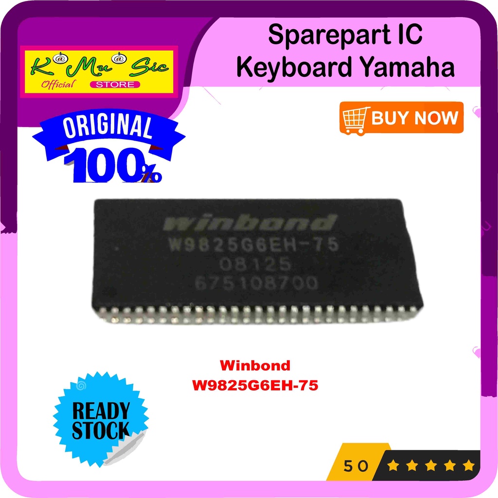 Winbond W 9825G6 EH 75 sparepart IC keyboard yamaha original