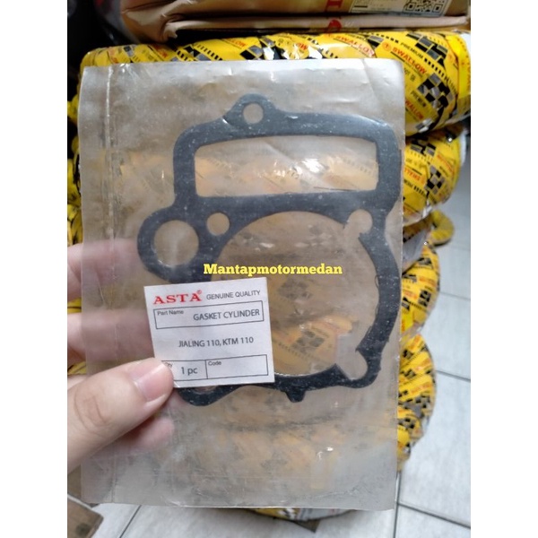 Paking Packing Gasket Blok Seher Bawah Jialing 110 KTM 110 Mocin Mochin Asta