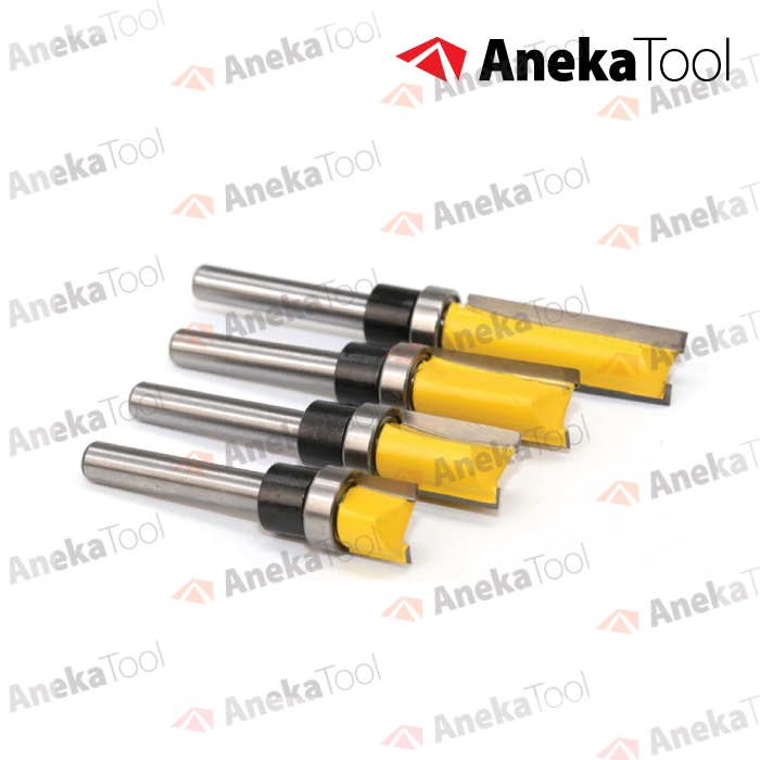 Mata Profil Router 1/4 Flush Trimmer Bits - Bearing Bawah