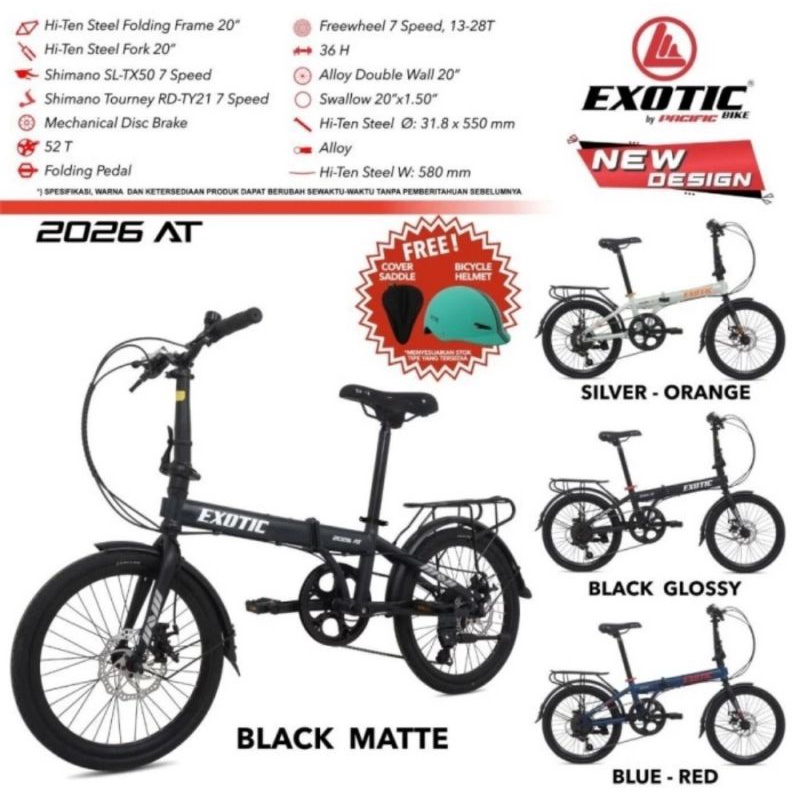 SEPEDA LIPAT PACIFIC TYPE 2026 AT | VELG ALLOY ADA BONCENGAN & SPAKBOR