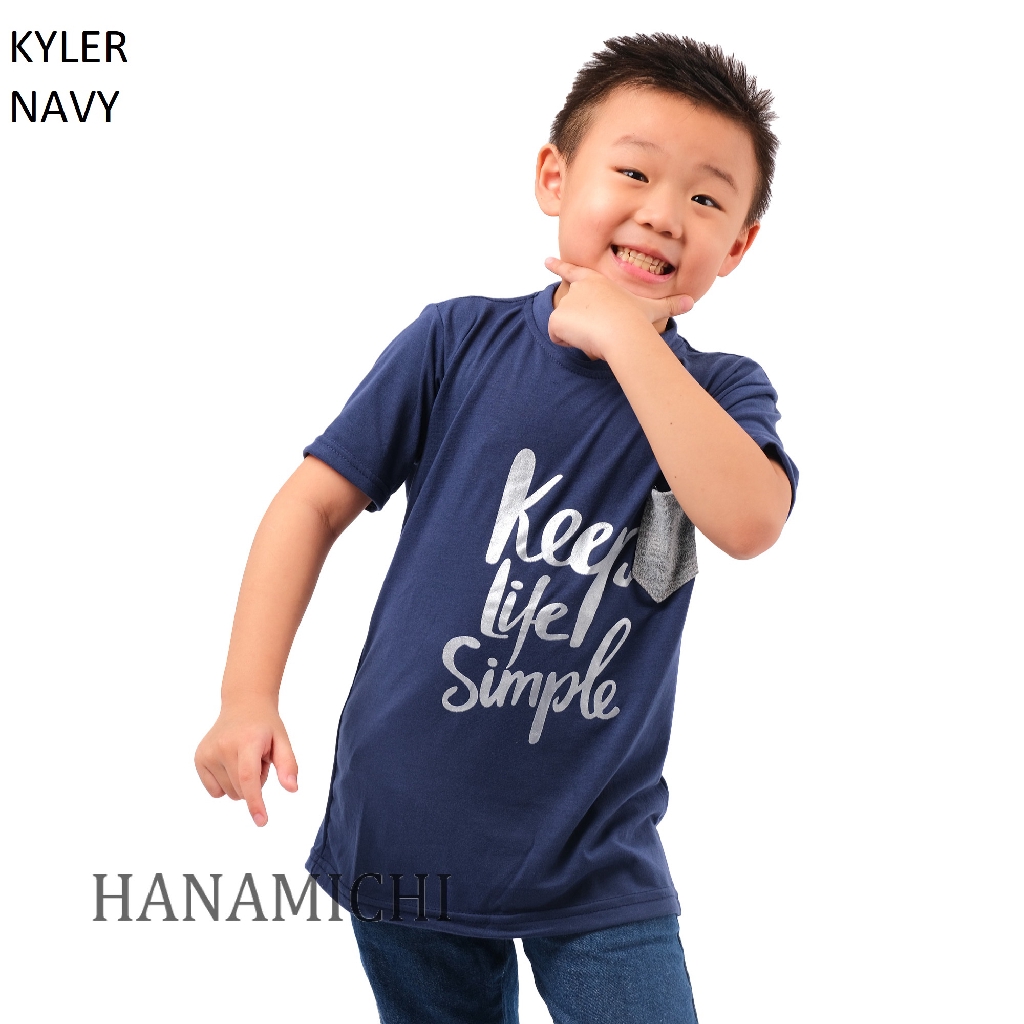 Hanamichi KYLER Kaos Anak Sablon Lengan Pendek