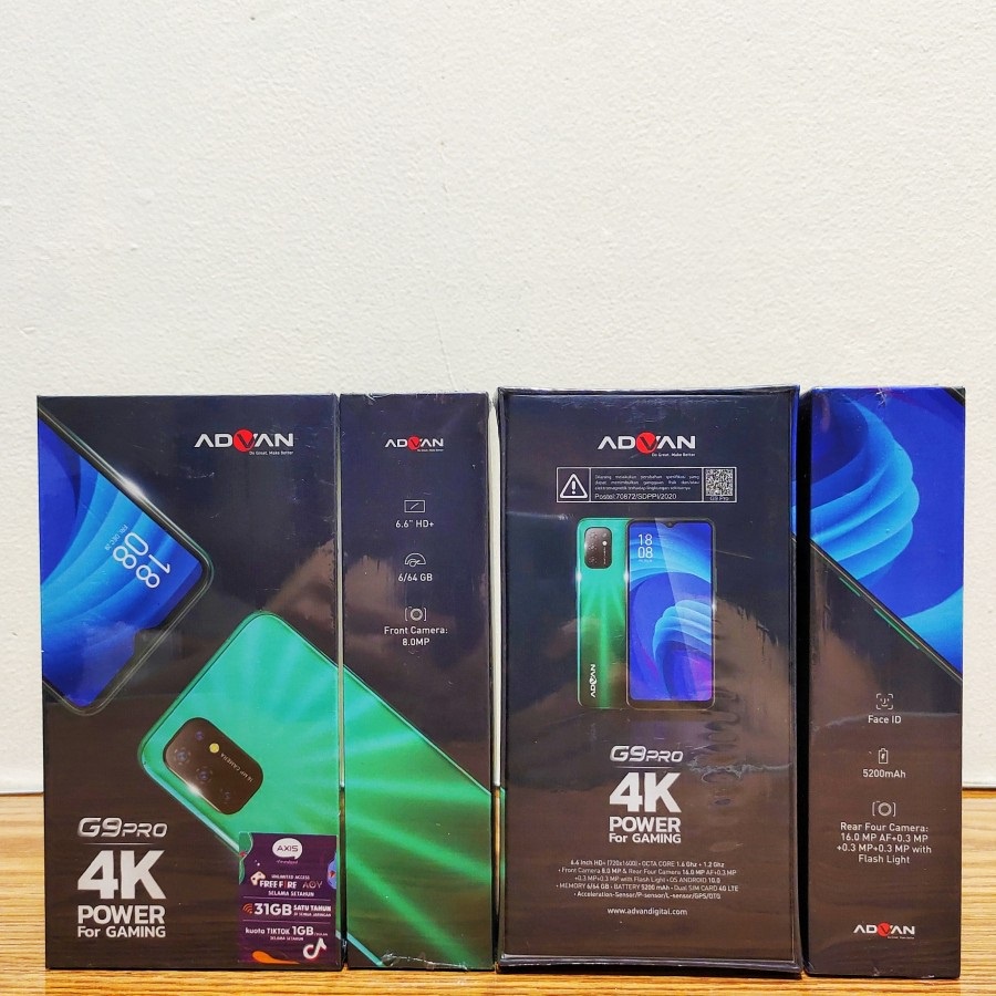 Advan G9 Pro 6/64 - Ram 6GB Rom 64GB - Baru - Garansi Resmi - Biru - Hijau - Ungu