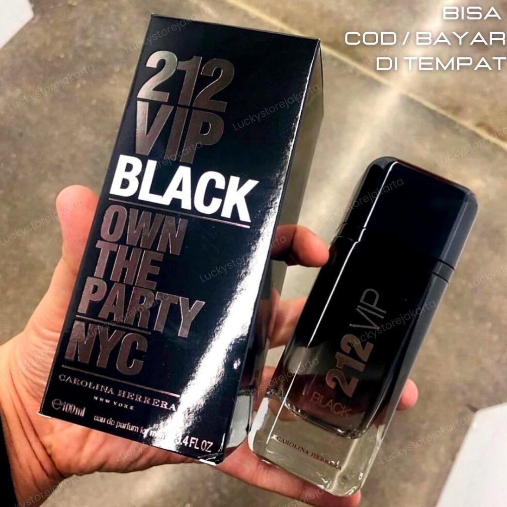 [Cod] Parfum 212 Vip Black Parfum Pria Original Singapore Murah Tahan Lama Minyak Wangi Asli