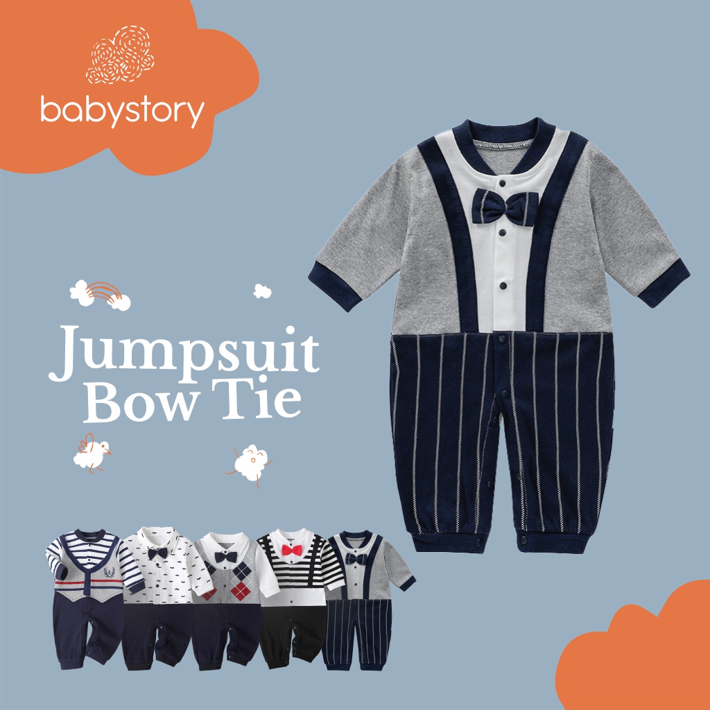 Jumpsuit bow tie jumper bayi jumpsuit bayi