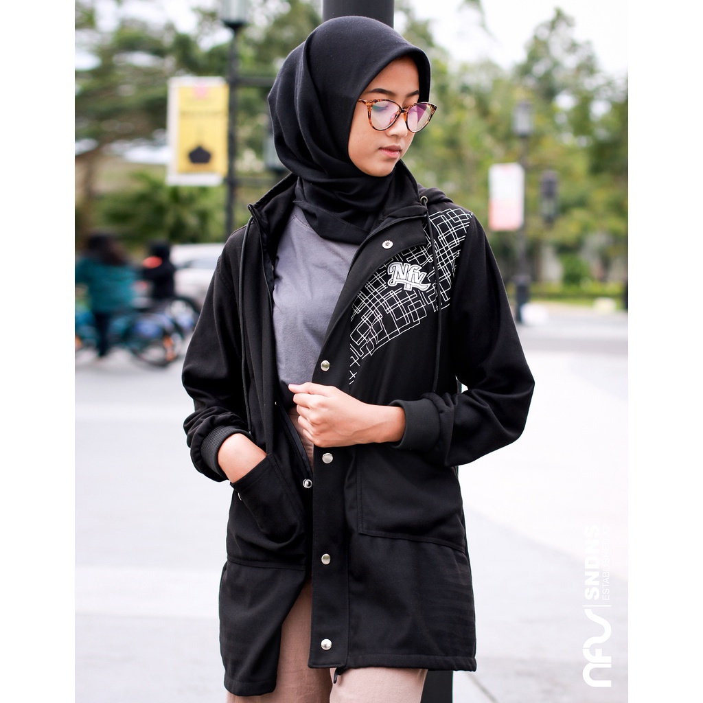 HIJAB STYLE || SWEATER JAKET WANITA HIJAB BATIK MODERN 2