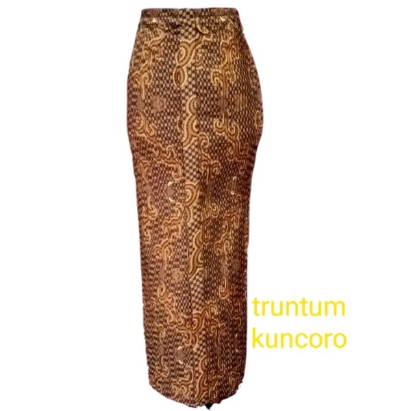 Rok plisket wiru instan motif truntum garuda
