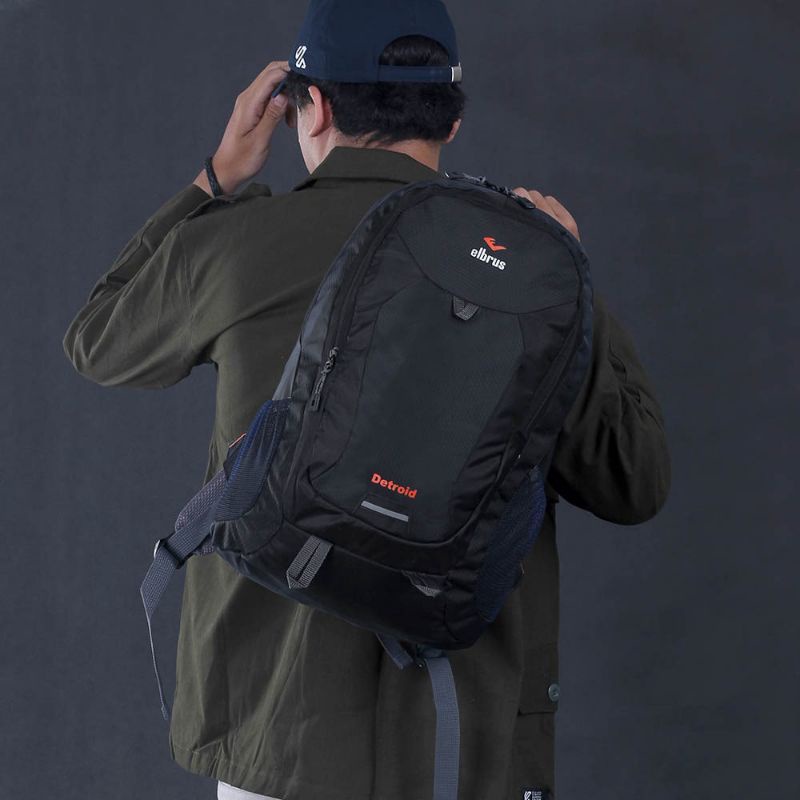 DAYPACK Tas Ransel 25 Liter Terbaru Hitam Navy Merah | Tas Laptop Notebook 14&quot; Inch | Tas Punggung Backpack Original | Free Raincover | Tas Travelling | Tas Camping Outdoor | Tas Sekolah Kuliah Kerja