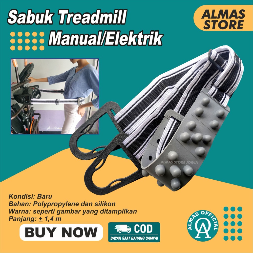 Almas Official Alat Fitnes Olahraga Rumahan Gym Untuk Mengecilkan Perut Treadmill Spare Part