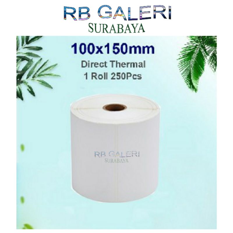 

Kertas Label Thermal Roll Termal Stiker Barcode Sticker Resi Pengiriman 100 x150 RB