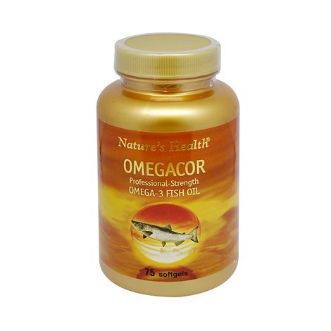 ( PROMO ) NEW  NATURE'S HEALTH OMEGACOR OMEGA 3 FISH OIL ASLI ISI 75 SOFTGELS DIJAMIN 100% ORIGINAL 