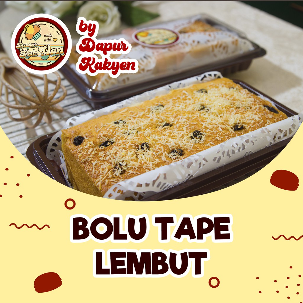 

Bolu Tape Kakyen | LEMBUT - MANIS | GoJek & Grab Only