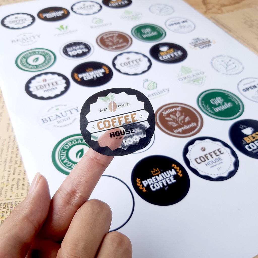 Cetak Stiker Custom Cutting Satuan Bahan Transparant per A3+ Stiker Transparant Custom Berkualitas