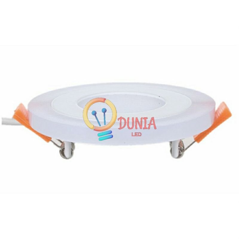 Panel Down light LED 2 Warna 18+6 Watt Inbouw Bulat