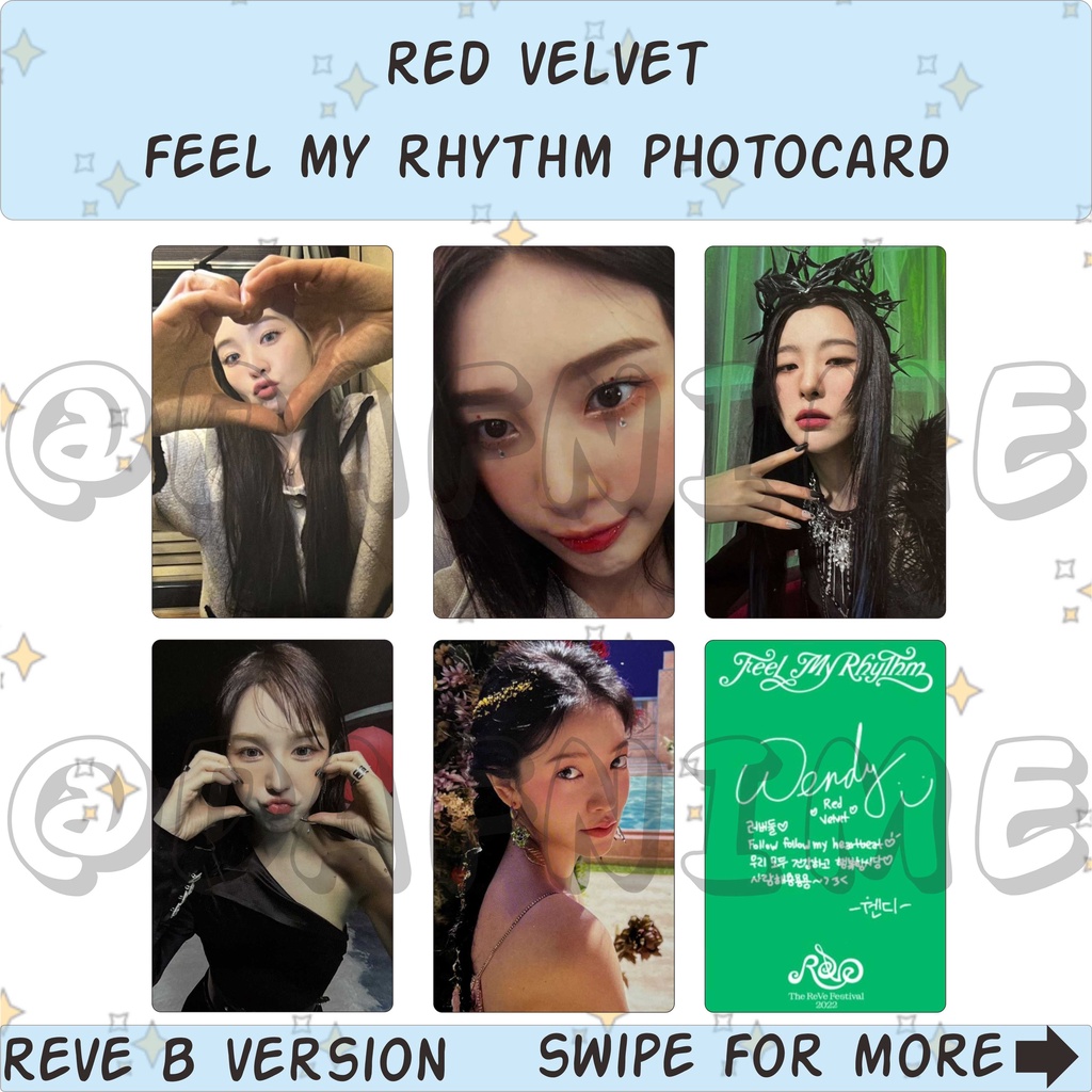 RED VELVET FEEL MY RHYTHM UNOFFICIAL PHOTOCARD