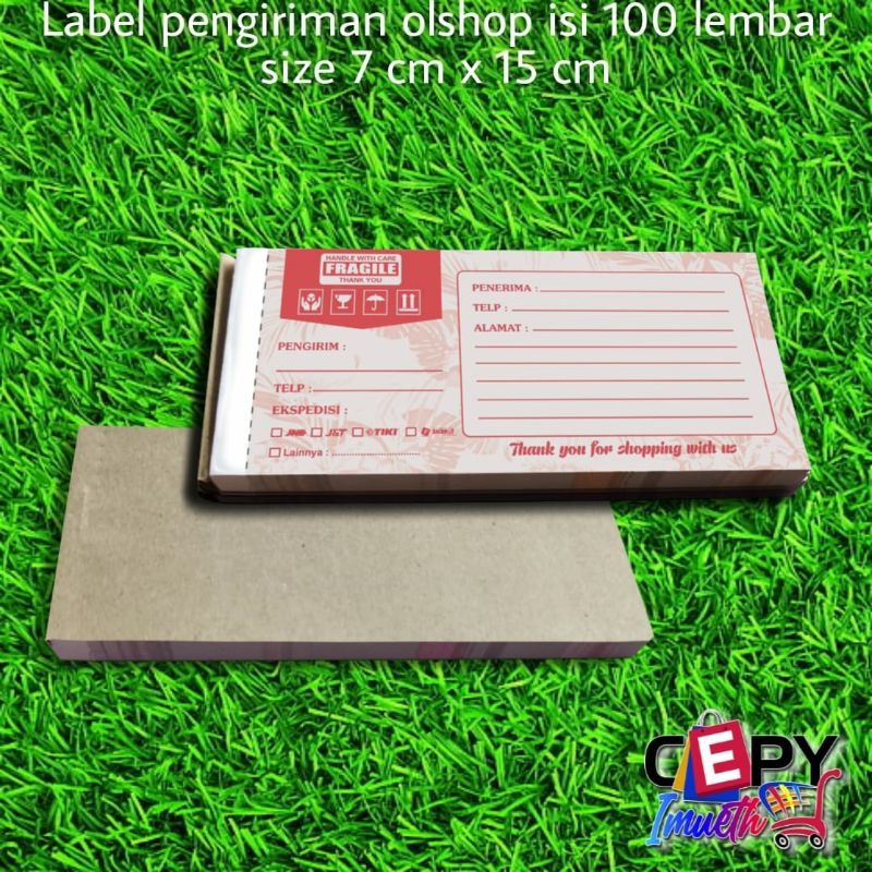 

LABEL PENGIRIMAN KERTAS HVS ISI 100/LABEL PENGIRIMAN KWRTAS OLSHOP MURAH-FRAGILE