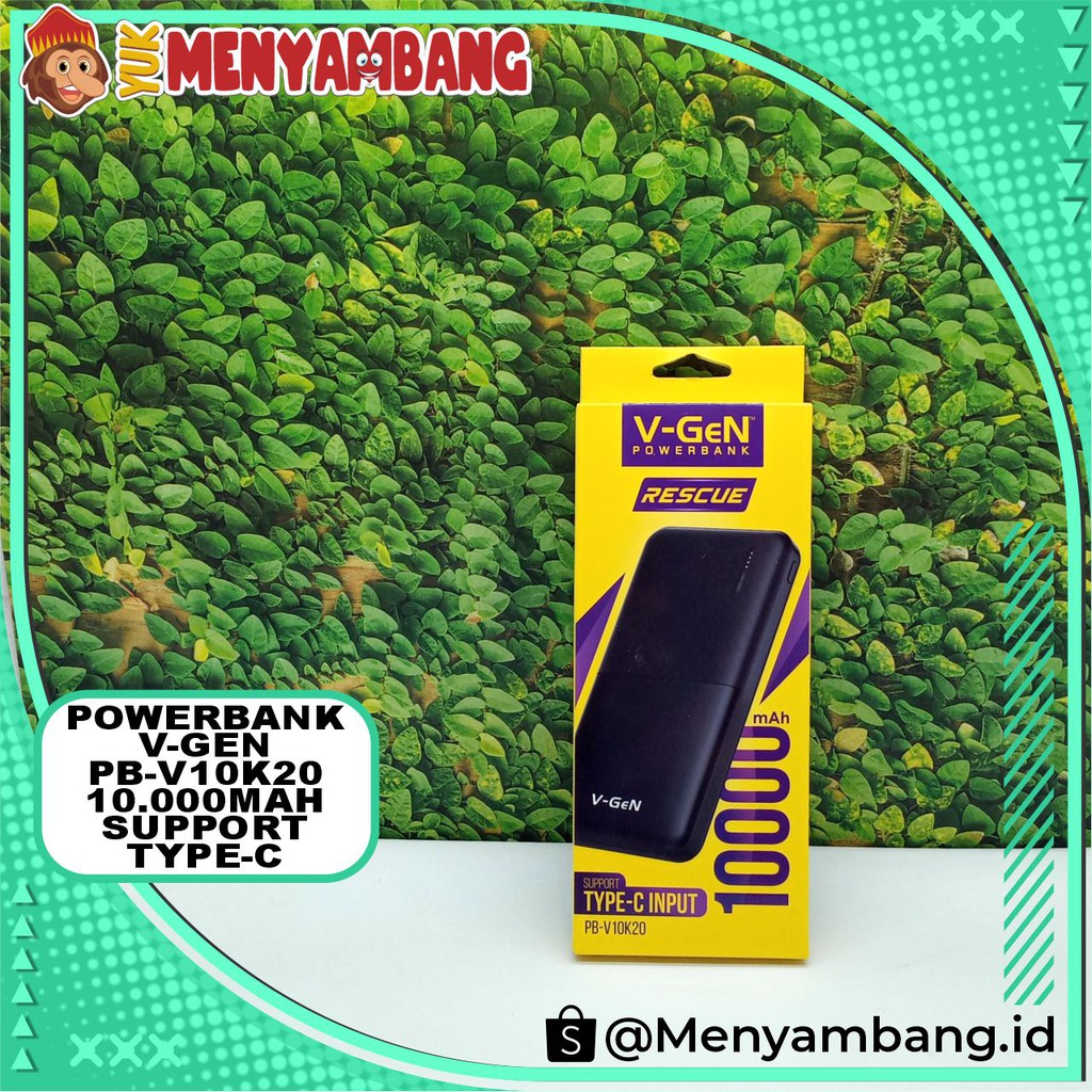 41144 | PB-Vgen V10K20 | Power Bank V-GeN PB-V10K20 10000 mAh