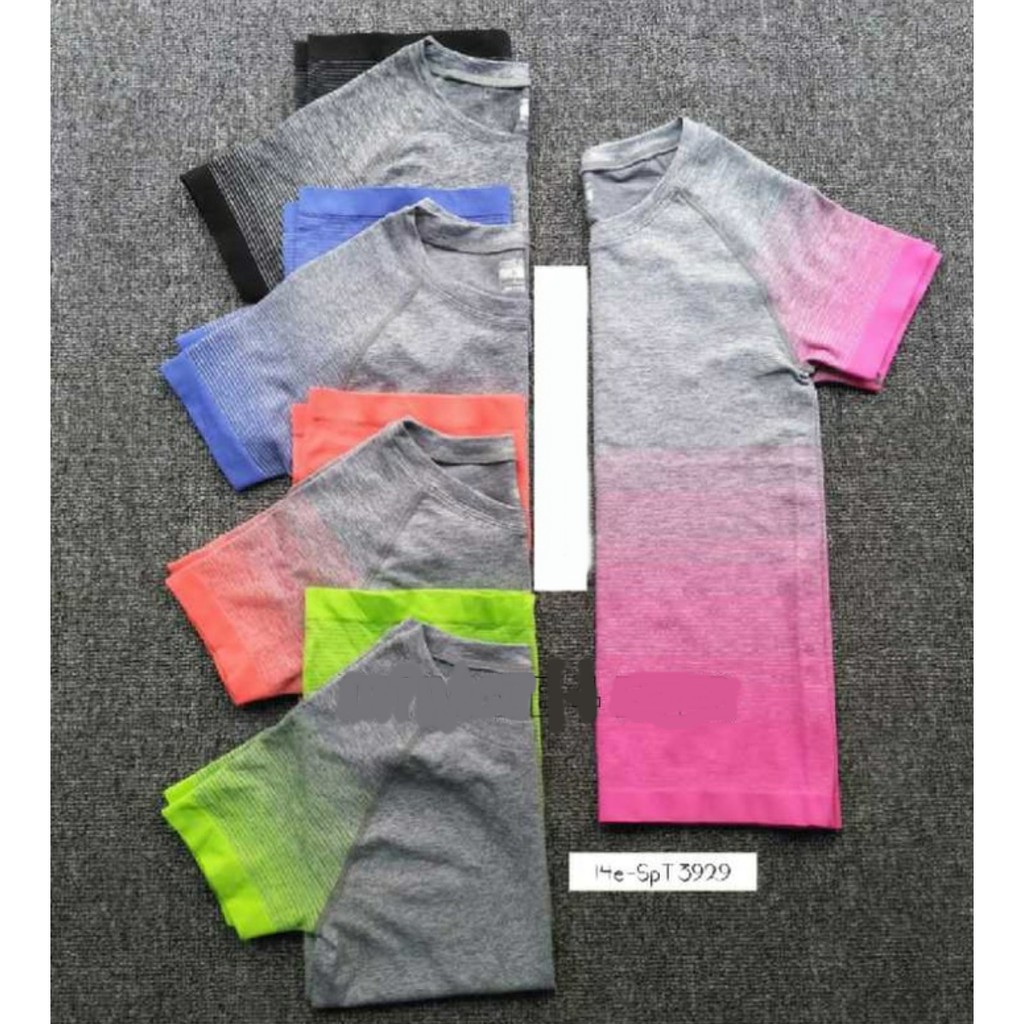 Kaos Sport Wanita Jogging Gym Senam Baju Olah Raga 3929