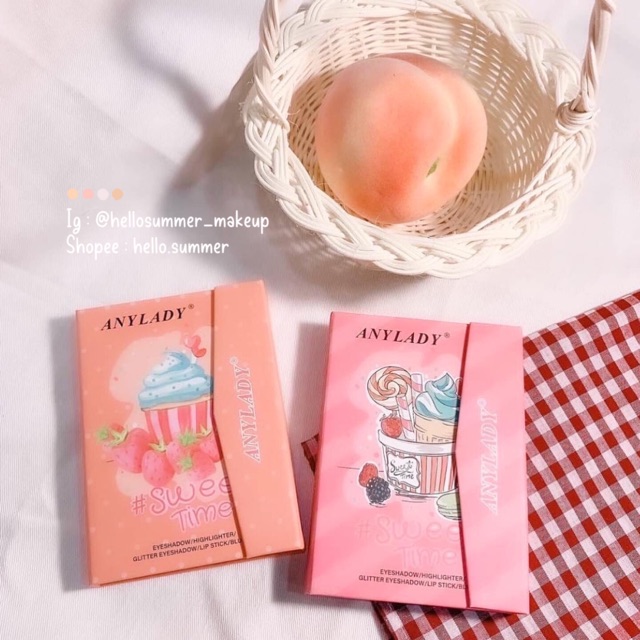 [ORI THAILAND] Anylady Sweet Time Cupcake Eyeshadow Face Palette