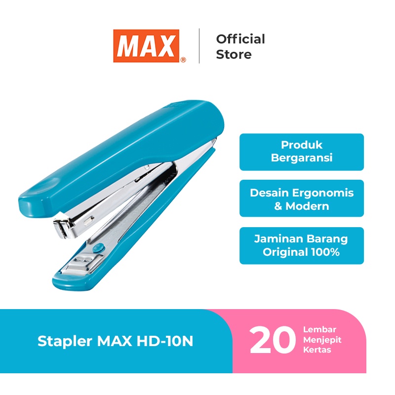 

MAX Stapler Staples Jegrekan Hekter HD10 Max HD-10N - Blue Biru