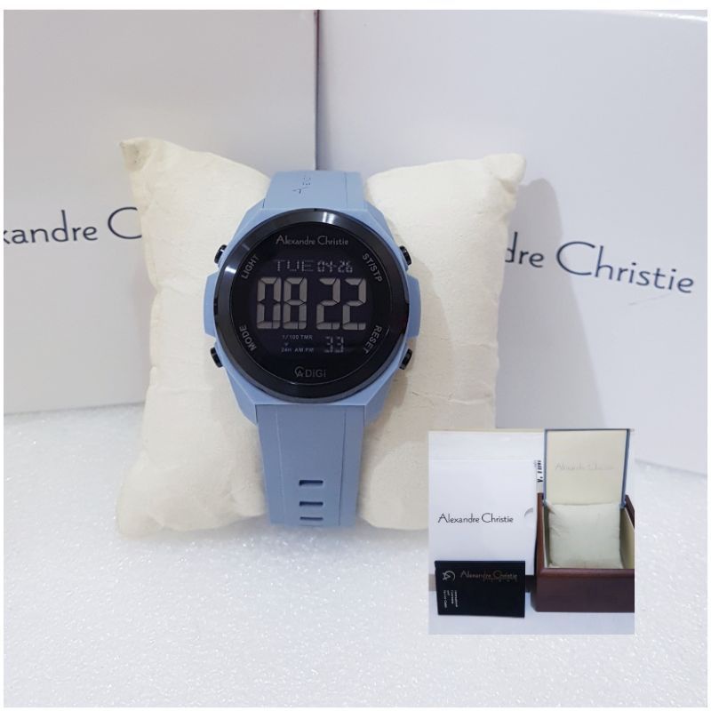 ALEXANDRE CHRISTIE PRIA AC 9342 HITAM BLUE JAM TANGAN PRIA ALEXANDRE CHRISTIE