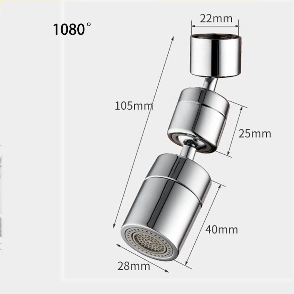 Lanfy Filter Keran Air Universal Multifungsi Rotasi 720 ° Hemat Air