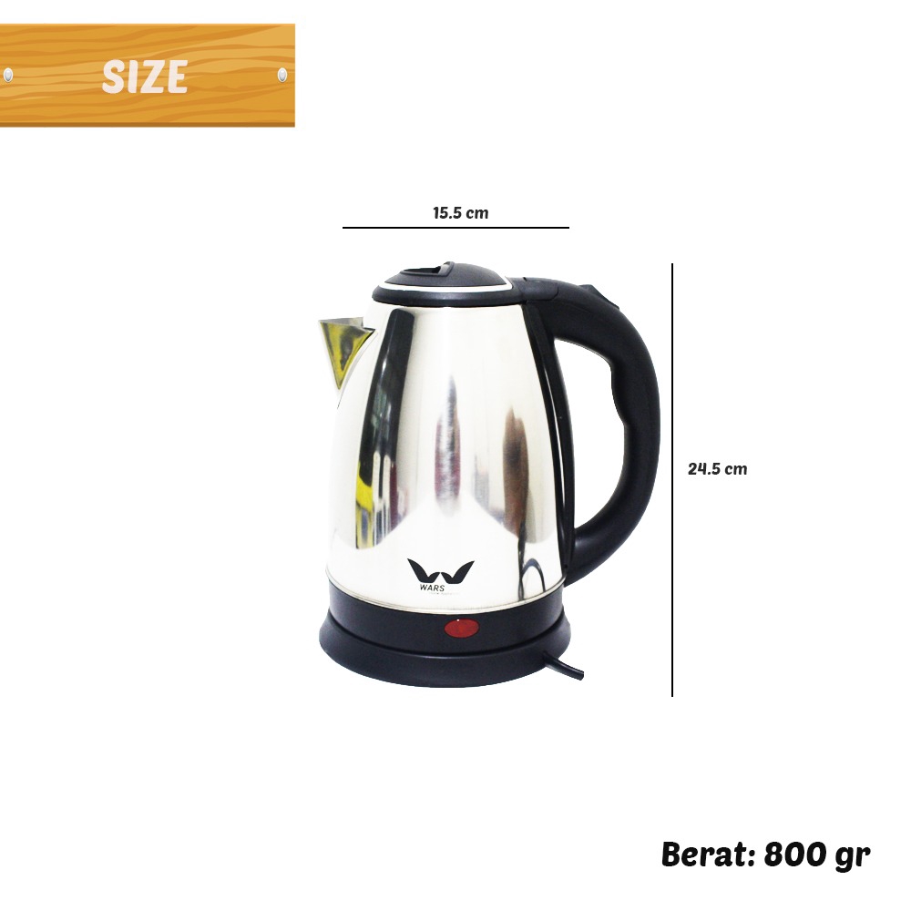 Electrik Kettle Teko Listrik Serbaguna wadah praktis teko pembuat kopi teh susu teko listrik stainless steel