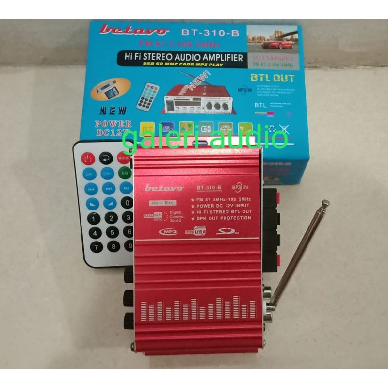 POWER AMPLIFIER MINI BETAVO BT-130 BLUETOOTH USB, MMC