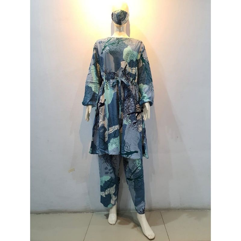 JOSJOLI_STORE/3404 Setcel Rayon/Stelan Rayon Tie Dye Super Jumbo XXL Dan 5XL Free Masker/Busui