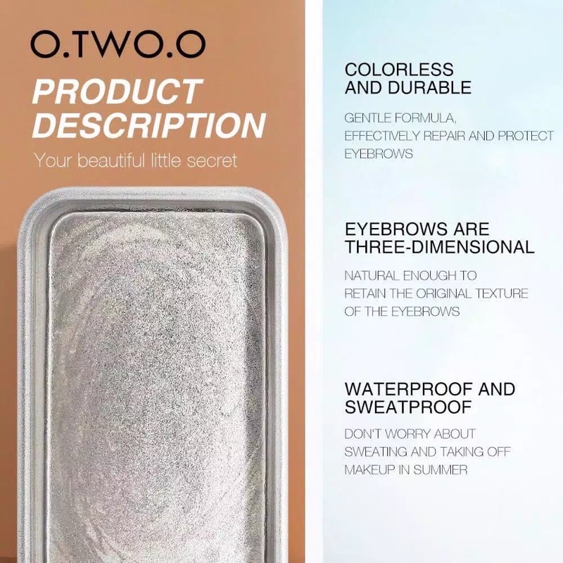 O.TWO.O EYEBROW SOAP BROW SCULPT BROW STYLING SOAP-ALAT MERAPIHKAN ALIS MUDAH MURAH | OTWOO