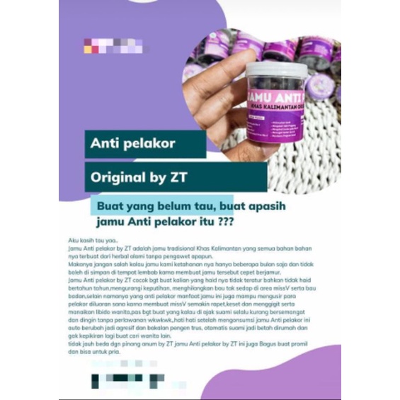 Jamu Anti pelakor by ZT